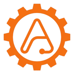 Logotipo de AutomatIQ Mechss: la A y la llave, dentro de un engranaje